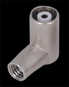 A class 90° IEC female connector for 6,9 mm cable, C 95 H
