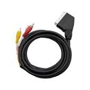AMIKO AV kabel, 3xRCA/ SCART 2m
