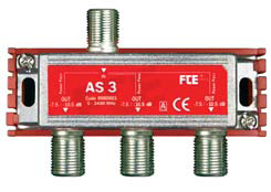 AS 3rd Inductive Splitter 5-2400 MHz F-Connector. 3 O