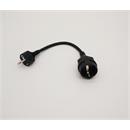 EU PLUG adapter, type F to type E, 3 pins, grounded