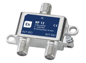 ITS splitter 1/2 through for DC, 5-2400 MHz