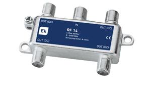 ITS splitter 1/4 through for DC, 5-2400 MHz