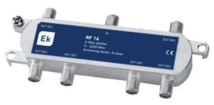 ITS splitter 1/6 through for DC, 5-2400 MHz