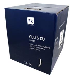 LAN cable CAT5e U/UTP CU CPR Eca indoor, Pull-box 305m (plastic reel + cardboard box)