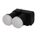 Multidegree MONOBLOCK LNB (adjustable). 1 output. Input frequencies 10.7 - 11.7GHz (O.L.: 9.75GHz) / 11.7 -12.75GHz (O.L.: 10.6GHz