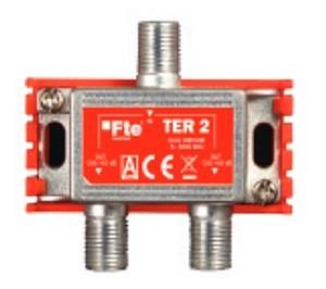 TER 2 Inductive Splitter 5-1000 MHz F Connector. OU 2