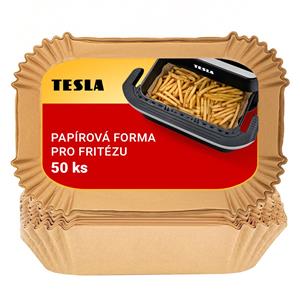 TESLA AirCook QB2075 - papírová forma pro horkovzdušnou fritézu 32 x 22 cm (50 k