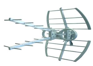 UHF antenna LTE2 (470 - 694 MHz) with F connector. G: 13.5dB. 6 units box
