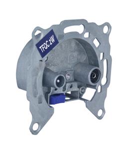 Wall-socket TF QC2W QuiCoax TV-RD+SAT 1,0 dB